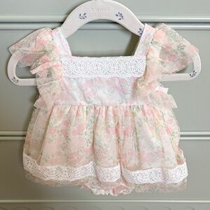 Catherine malandrin Floral Lace Baby Dress new unworn